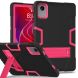 Защитный чехол Deexe Color Kickstand для Lenovo Tab M11 (TB330) / Xiaoxin Pad 2024 - Black / Rose Red (346333BP). Фото 1 из 6