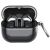 Захисний чохол Deexe Crystal Shield для Samsung Galaxy Buds 3 / Buds 3 Pro - Transparent Black: фото 1 з 7
