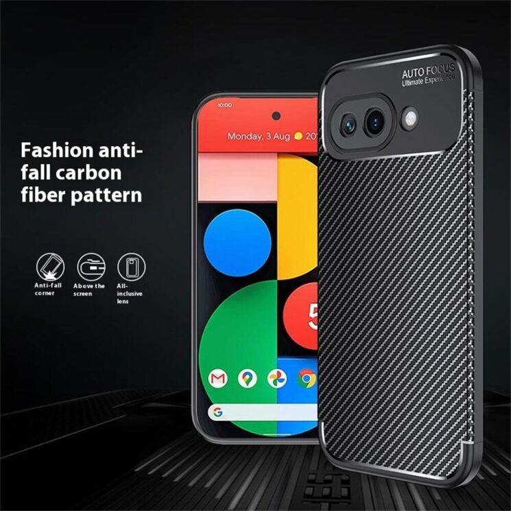 Защитный чехол Deexe Fusion для Google Pixel 9a - Black: фото 3 из 8