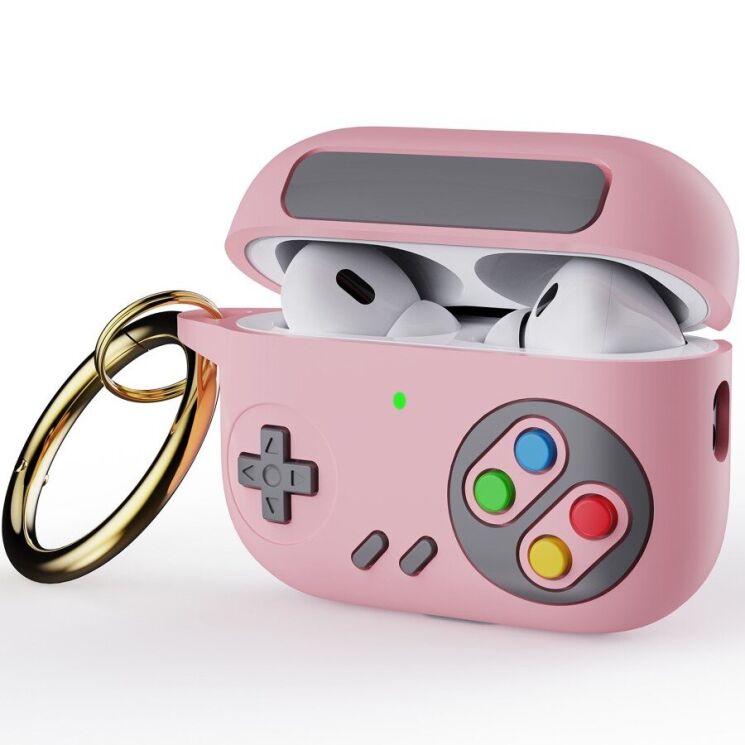 Захисний чохол Deexe Game Console для Apple AirPods Pro 2 - Pink: фото 1 з 5