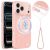 Захисний чохол Deexe Glitter Case with MagSafe для iPhone 18 Pro Max / 17 Pro Max - Pink: фото 1 з 7