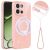 Захисний чохол Deexe Glitter Case with MagSafe для OnePlus Nord 6 - Pink: фото 1 з 7
