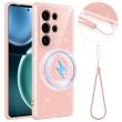 Захисний чохол Deexe Glitter Case with MagSafe для Samsung Galaxy S25 Ultra (S938) - Pink (379542P)