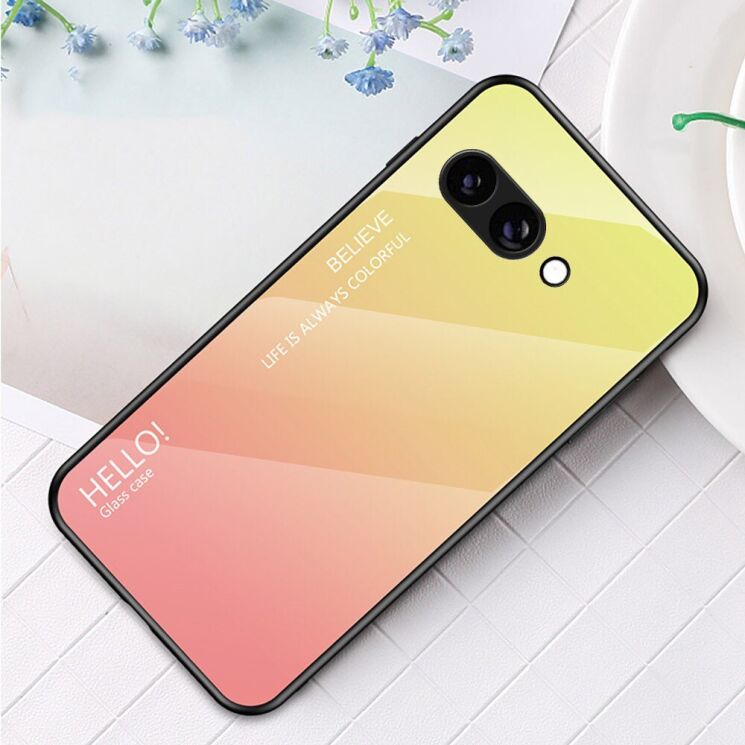 Защитный чехол Deexe Gradient Color для Google Pixel 9a - Yellow: фото 2 из 15