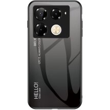 Захисний чохол Deexe Gradient Color для Infinix Note 40 Pro - Black / Grey: фото 1 з 7