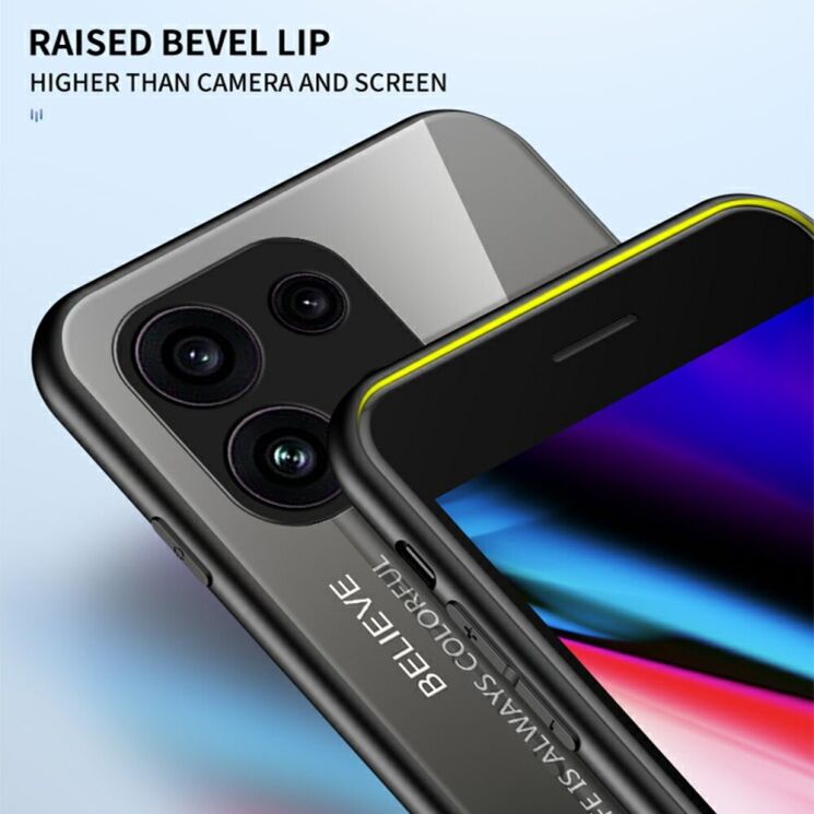 Защитный чехол Deexe Gradient Color для OPPO Reno 16 F - Black: фото 5 из 7