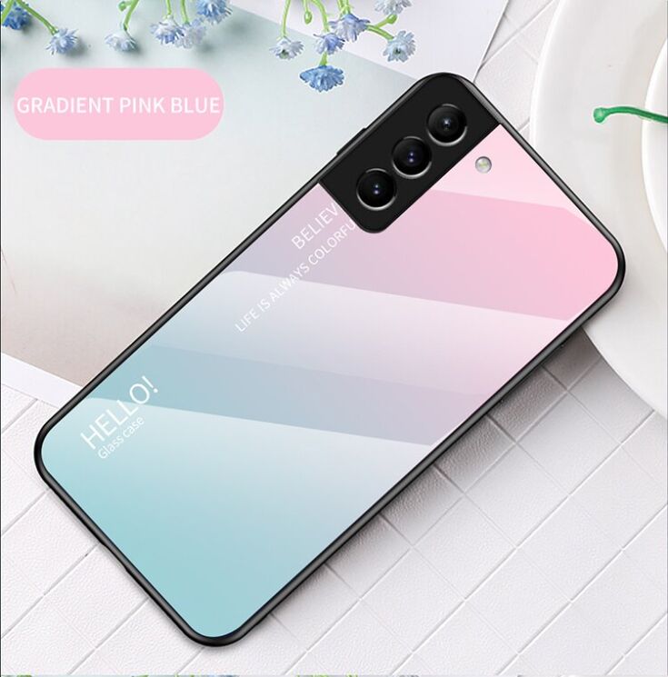 Захисний чохол Deexe Gradient Color для Samsung Galaxy S22 - Pink / Blue: фото 2 з 7