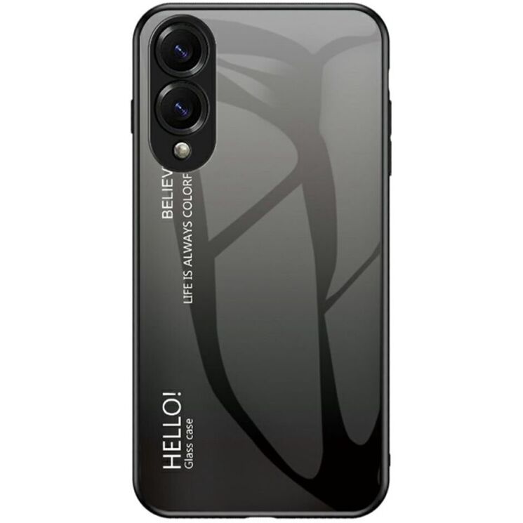 Защитный чехол Deexe Gradient Color для Samsung Galaxy S25 Edge (S937) - Black / Grey: фото 1 из 10