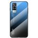 Защитный чехол Deexe Gradient Color для VIVO Y31 / Y53s - Black / Blue (272503BL). Фото 1 из 12