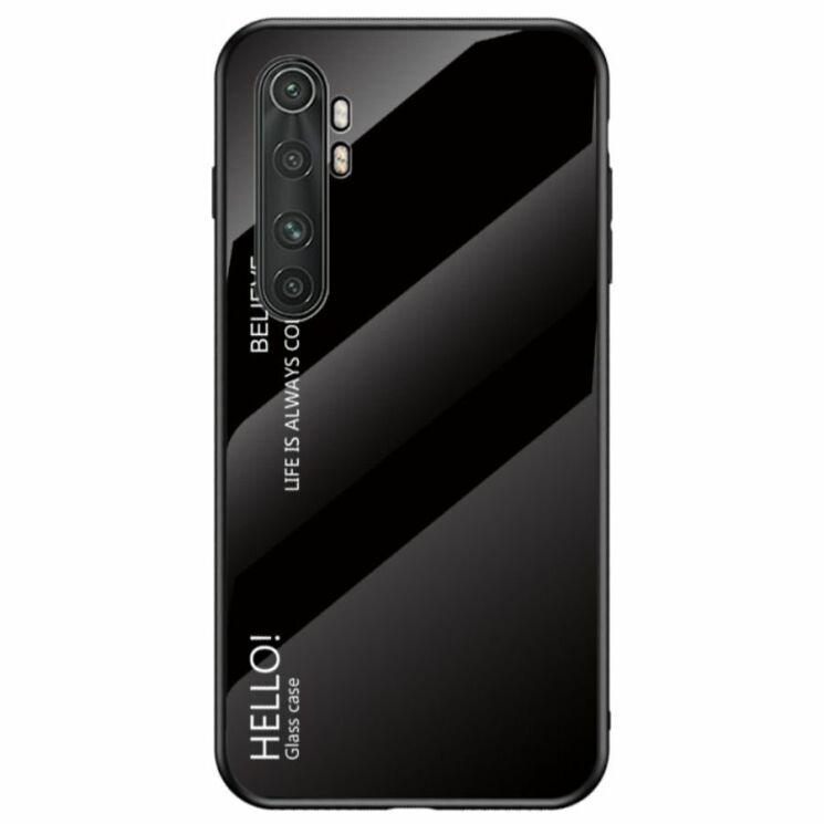 Захисний чохол Deexe Gradient Color для Xiaomi Mi Note 10 Lite - Black: фото 1 з 9