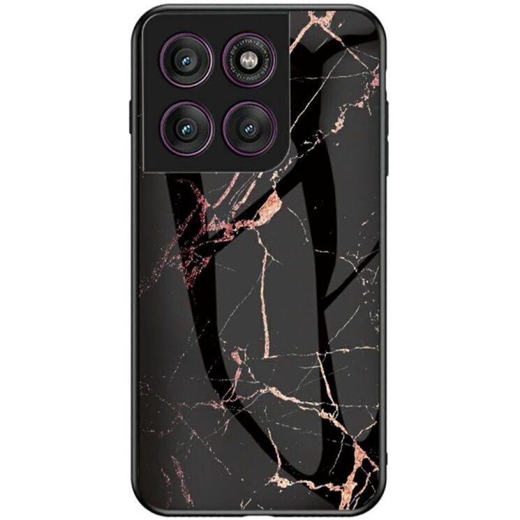 Захисний чохол Deexe Gradient Pattern для Motorola Edge 60 Pro - Gold / Black: фото 1 з 9