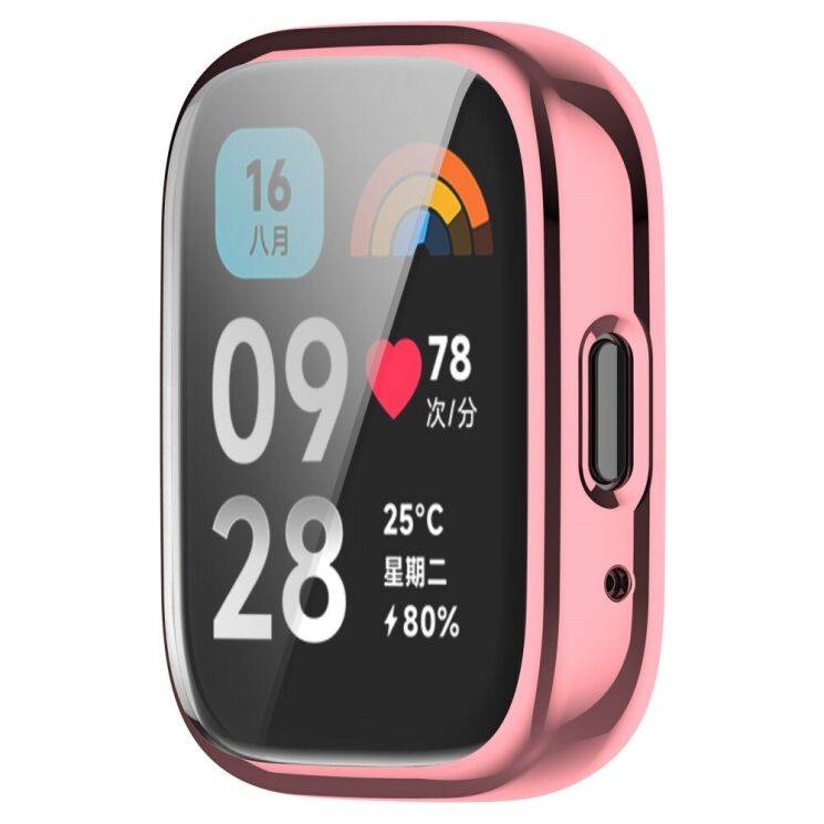 Защитный чехол Deexe Hard Frame для Xiaomi Redmi Watch 3 Active / 3 Lite - Pink: фото 4 из 8