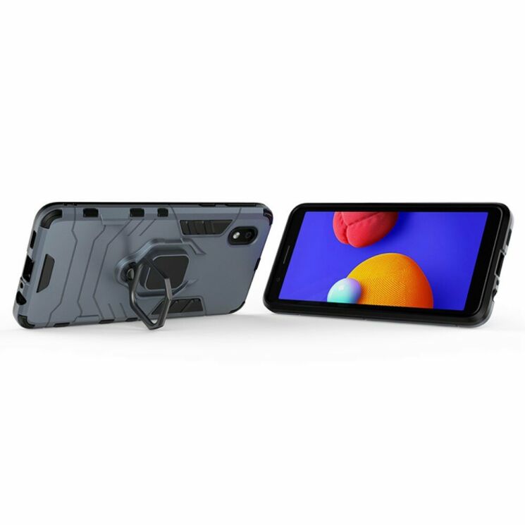 Защитный чехол Deexe Hybrid Case для Samsung Galaxy A01 Core (A013) - Blue: фото 4 из 7