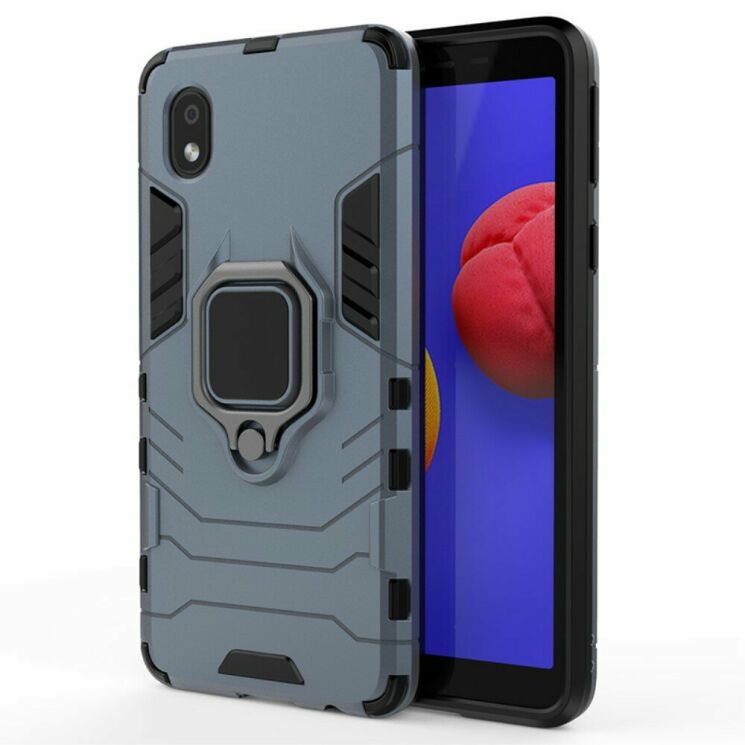 Защитный чехол Deexe Hybrid Case для Samsung Galaxy A01 Core (A013) - Blue: фото 2 из 7