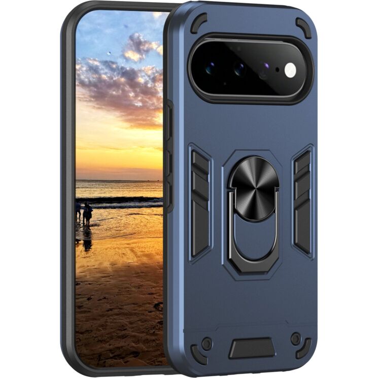 Защитный чехол Deexe Hybrid Shell для Google Pixel 11 / 11 Pro - Blue: фото 1 из 7