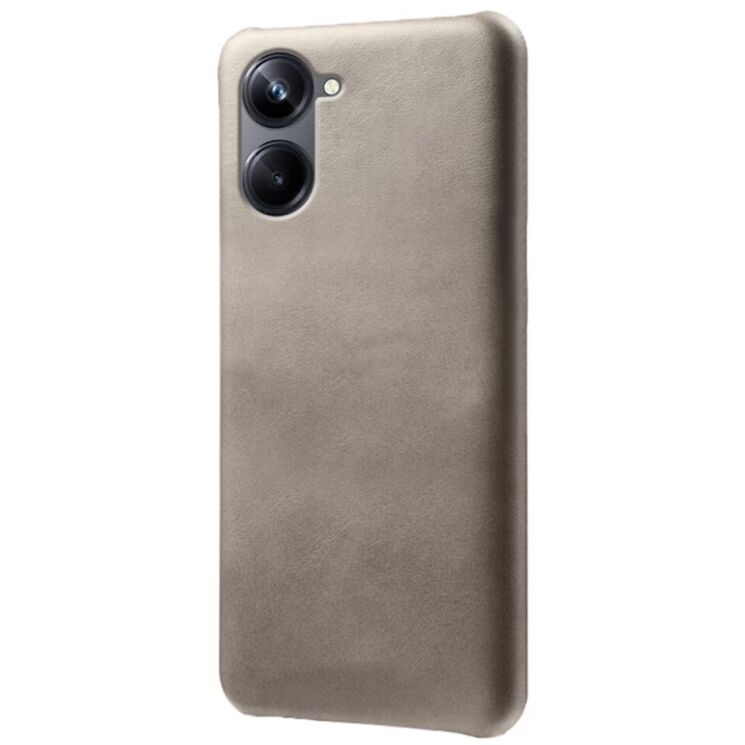 Захисний чохол Deexe Leather Back Cover для Realme 10 - Grey: фото 2 з 4