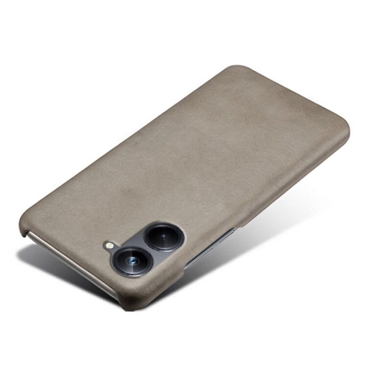 Захисний чохол Deexe Leather Back Cover для Realme 10 - Grey: фото 3 з 4
