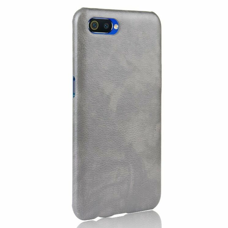 Защитный чехол Deexe Leather Back Cover для Realme C2 - Grey: фото 3 из 6