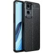 Защитный чехол Deexe Leather Cover для OPPO Reno 7 Pro - Black (295609B)