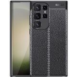 Захисний чохол Deexe Leather Cover для Samsung Galaxy S24 Ultra - Black (343315B)