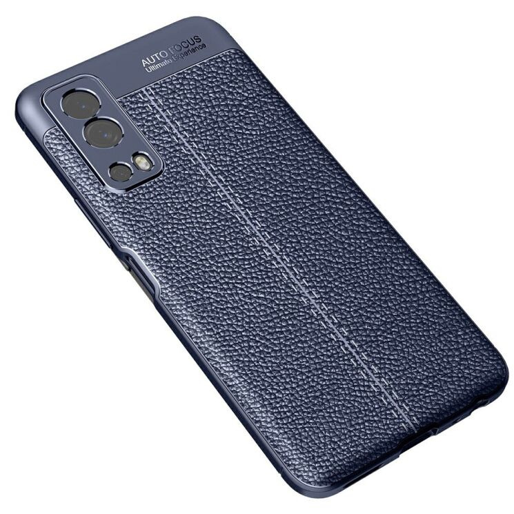 Силиконовый (TPU) чехол Deexe Leather Cover для VIVO Y72 - Blue: фото 2 из 6