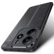 Защитный чехол Deexe Leather Cover для Xiaomi Redmi Note 14 5G - Black (373340B). Фото 2 из 10