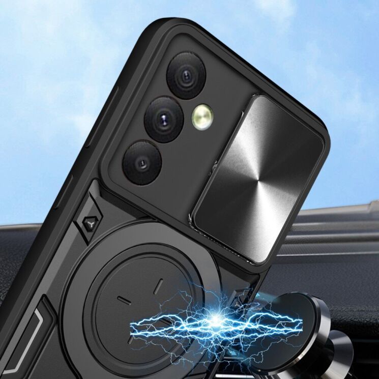 Защитный чехол Deexe Magnetic Space для Samsung Galaxy A54 (A546) - Black: фото 3 из 10