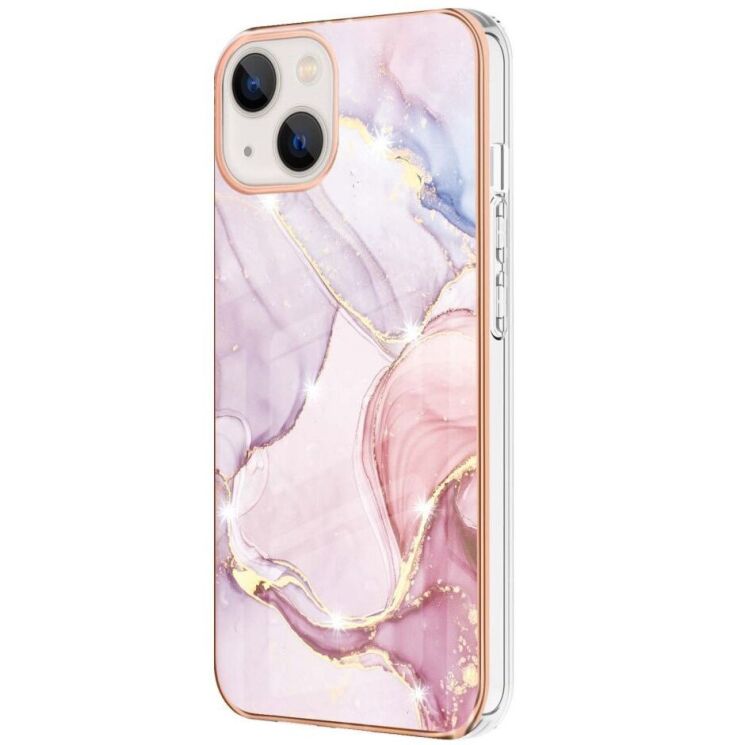 Защитный чехол Deexe Marble Style для Apple iPhone 13 - Rose Gold: фото 1 из 4