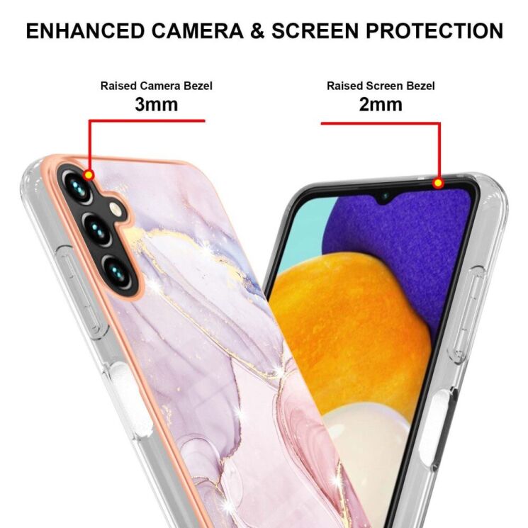Защитный чехол Deexe Marble Style для Samsung Galaxy A35 (A356) - Rose Gold: фото 4 из 5