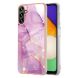 Защитный чехол Deexe Marble Style для Samsung Galaxy A35 (A356) - Light Purple (348098LV). Фото 1 из 5