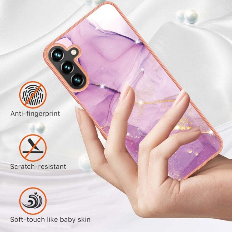 Защитный чехол Deexe Marble Style для Samsung Galaxy A35 (A356) - Rose Gold: фото 2 из 5