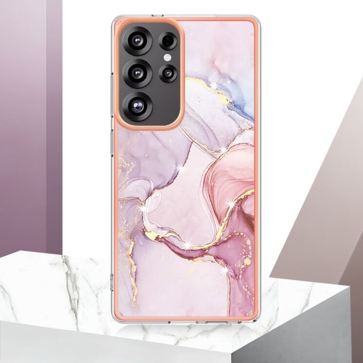 Защитный чехол Deexe Marble Style для Samsung Galaxy S25 Ultra (S938) - Green: фото 5 из 6