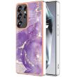 Защитный чехол Deexe Marble Style для Samsung Galaxy S25 Ultra (S938) - Purple (374567V)