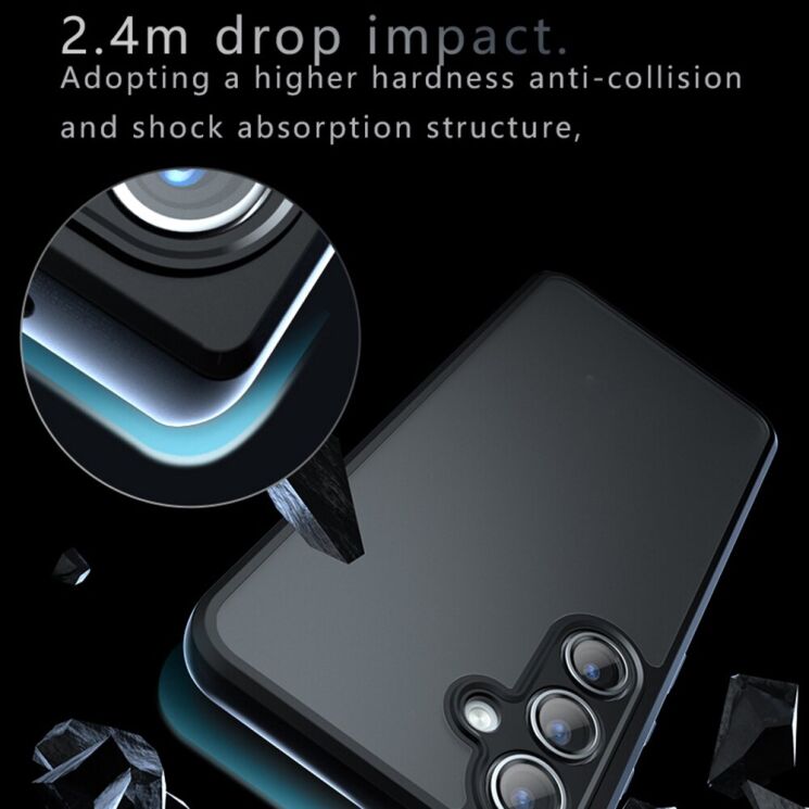 Защитный чехол Deexe Matte Skin для Samsung Galaxy S25 (S931) - Black: фото 4 из 7