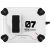 Захисний чохол Deexe Number Protect для AirPods 5 / 4 - White / Black: фото 1 з 9