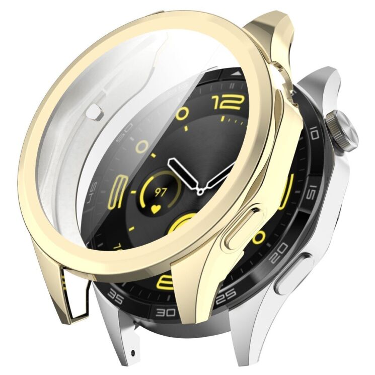 Защитный чехол Deexe Protective Frame для Huawei Watch GT 4 (46mm) - Gold: фото 1 из 8