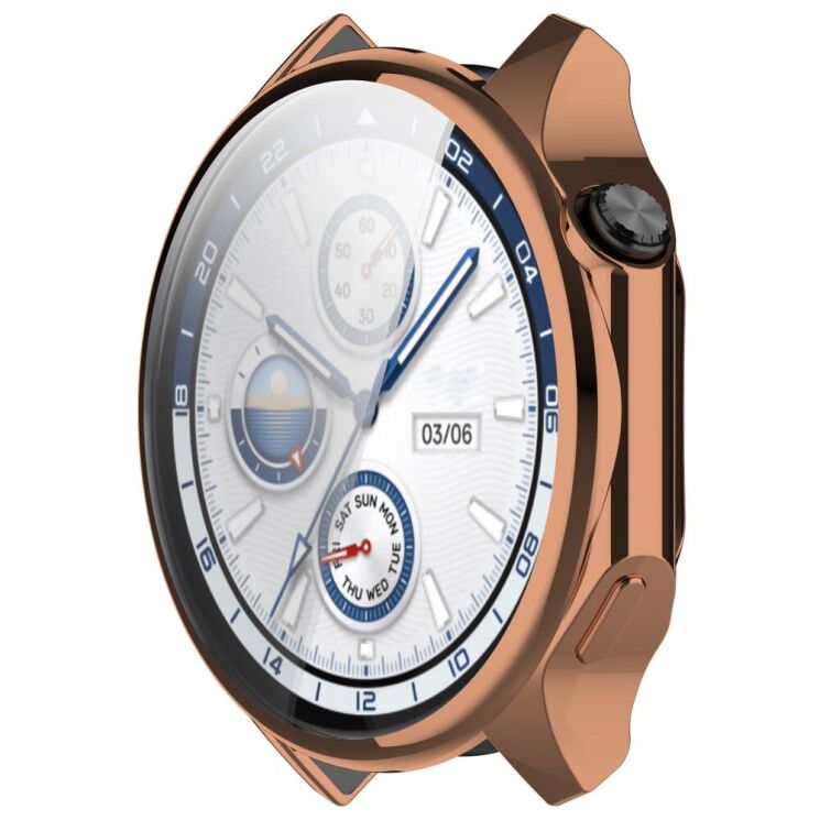 Защитный чехол Deexe Protective Frame для OPPO Watch X / OnePlus Watch 2 - Rose Gold: фото 5 из 7