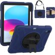 Защитный чехол Deexe Shockproof Case для Apple iPad 10.9 (2022) / iPad 11 (2025) - Navy Blue (306455DB)