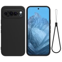 Силиконовый (TPU) чехол Deexe Silicone Case для Google Pixel 9 Pro - Black: фото 1 из 8