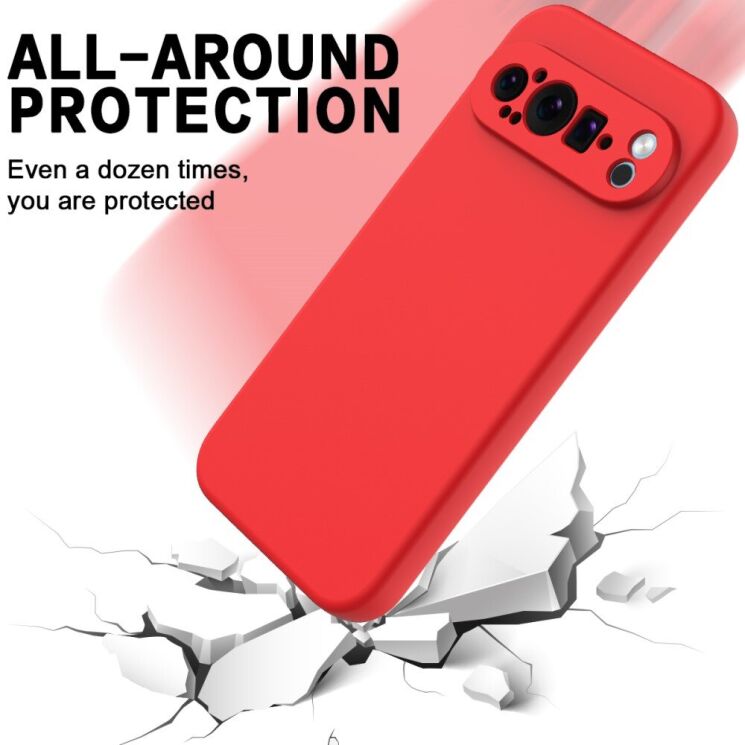 Защитный чехол Deexe Silicone Case для Google Pixel 9 Pro - Black: фото 5 из 8
