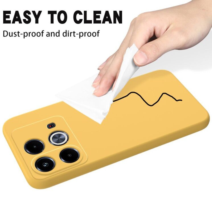 Защитный чехол Deexe Silicone Case для Infinix Note 40 - Yellow: фото 7 из 8