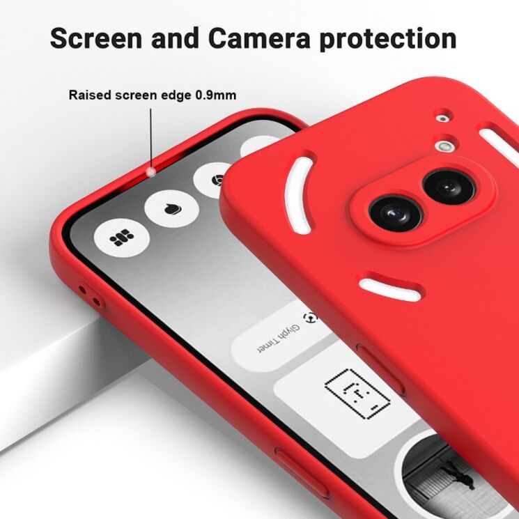 Защитный чехол Deexe Silicone Case для Nothing Phone (2a) Plus - Black: фото 4 из 8