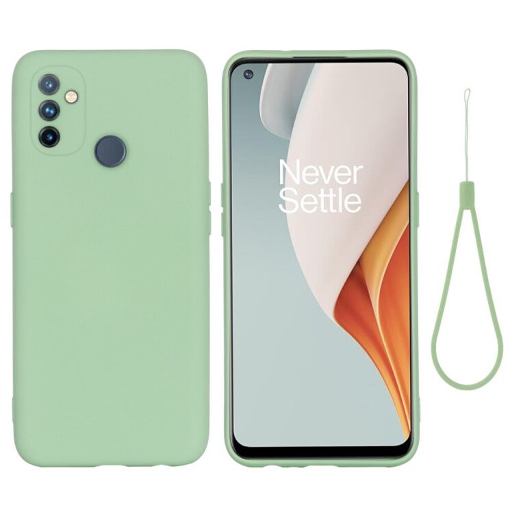 Защитный чехол Deexe Silicone Case для OnePlus Nord N100 - Green: фото 2 из 6