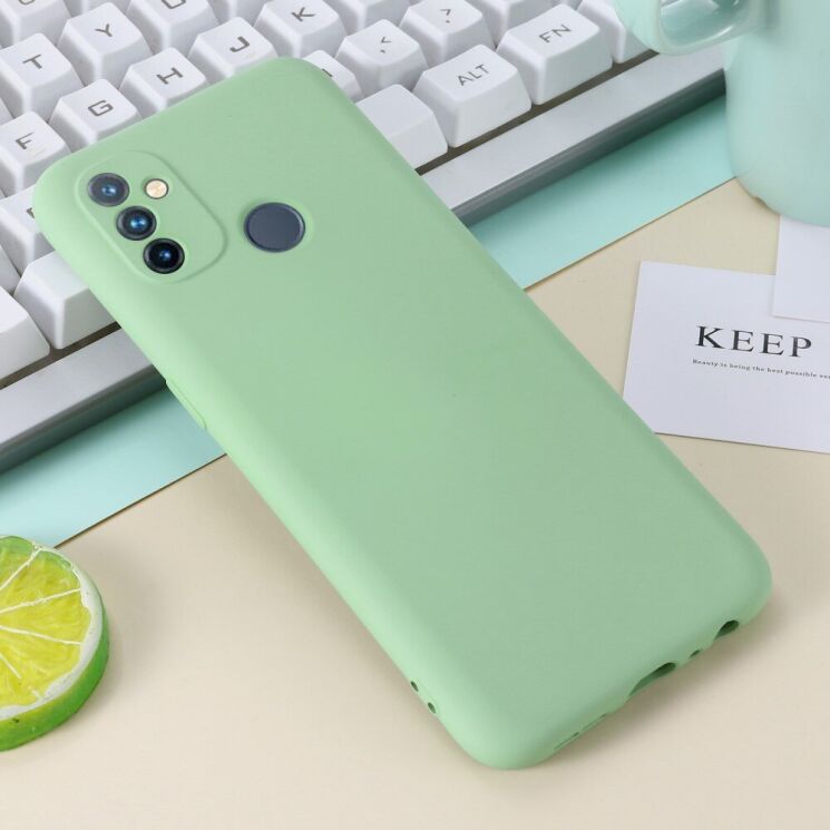 Защитный чехол Deexe Silicone Case для OnePlus Nord N100 - Green: фото 3 из 6