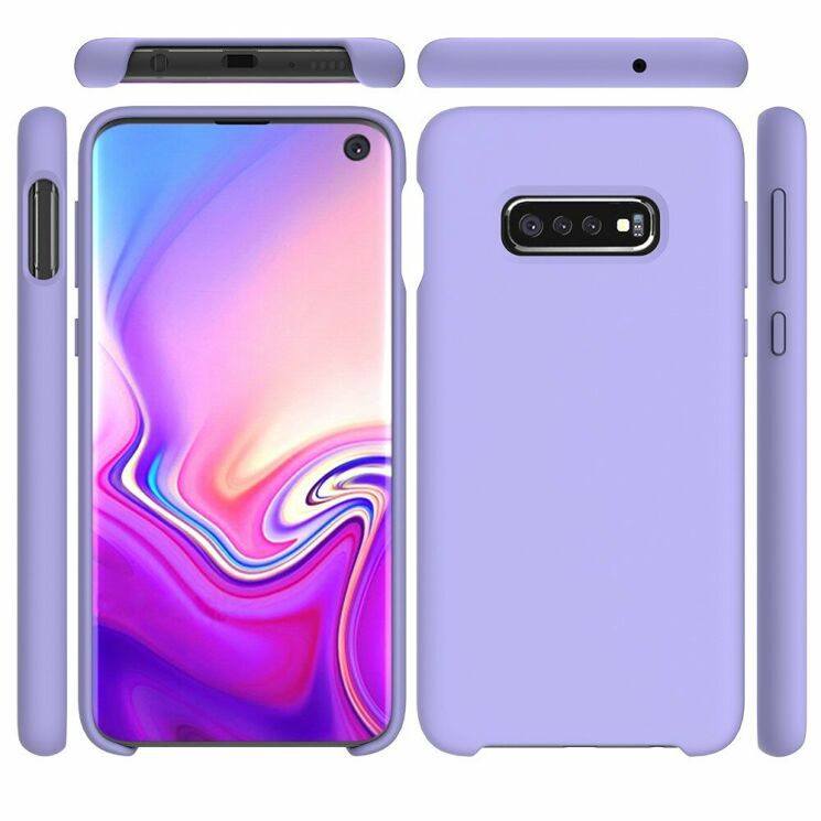 Защитный чехол Deexe Silicone Case для Samsung Galaxy S10e (G970) - Purple: фото 3 из 5