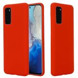 Захисний чохол Deexe Silicone Case для Samsung Galaxy S20 (G980) - Red (316019R)