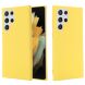 Защитный чехол Deexe Silicone Case для Samsung Galaxy S22 Ultra - Yellow (289909Y). Фото 1 из 7