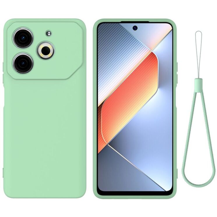 Защитный чехол Deexe Silicone Case для TECNO Pova 6 Neo - Green: фото 1 из 8