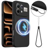 Захисний чохол Deexe Silicone Case with MagSafe для Infinix Note 60 Pro / Note 60 - Black: фото 1 з 9