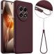 Защитный чехол Deexe Silicone Case with MagSafe для OnePlus 13 - Wine Red (373065WR). Фото 2 из 9